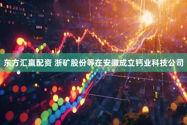 东方汇赢配资 浙矿股份等在安徽成立钙业科技公司